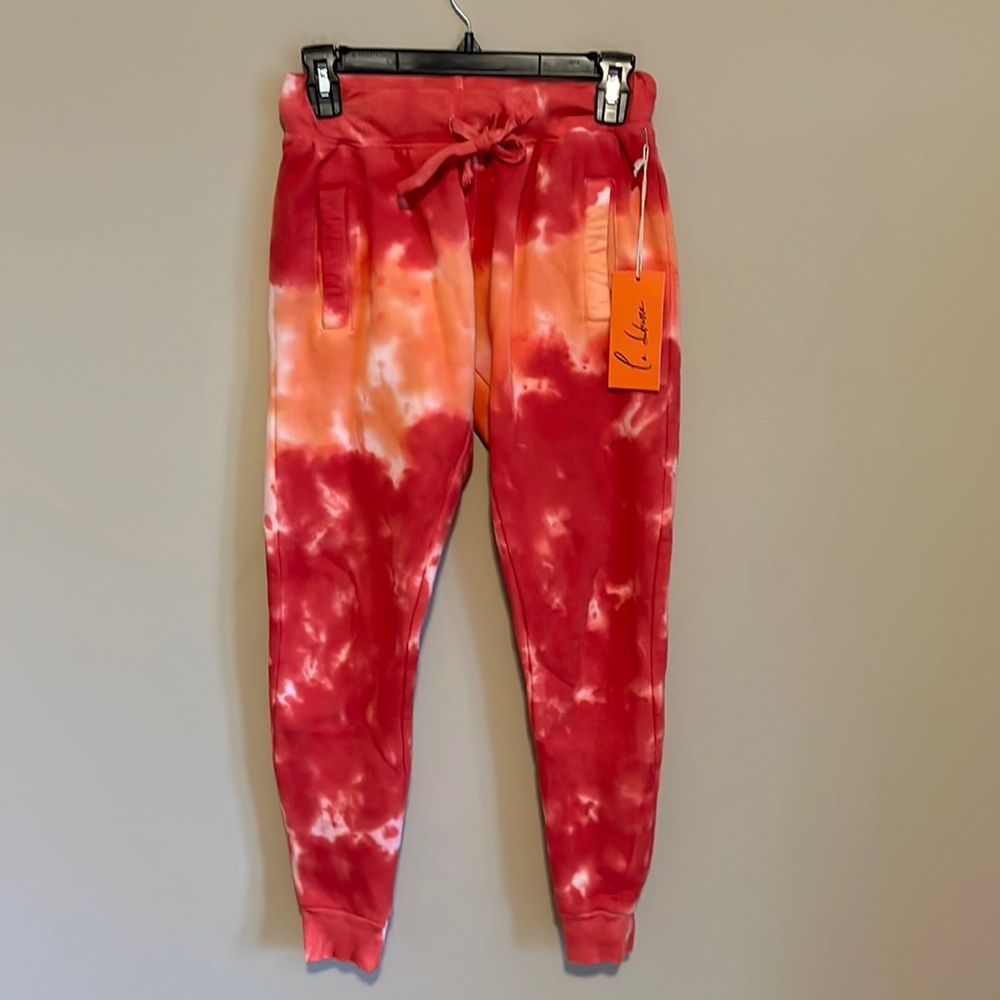 La Detresse Orange Sweatpants NWT Size XS